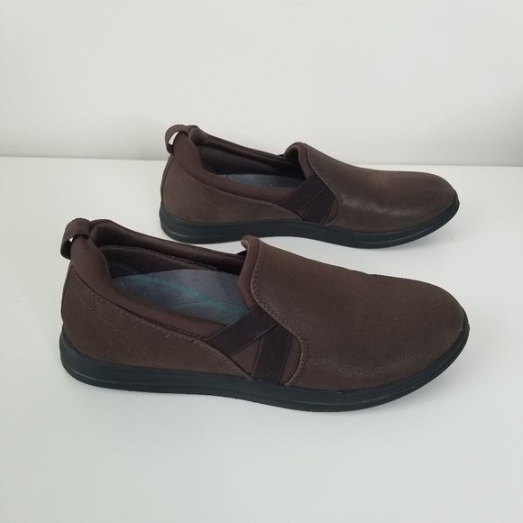 Clarks Breeze Bali Brown Slip On Loafers Size 7 Comfort - Picture 3 of 10